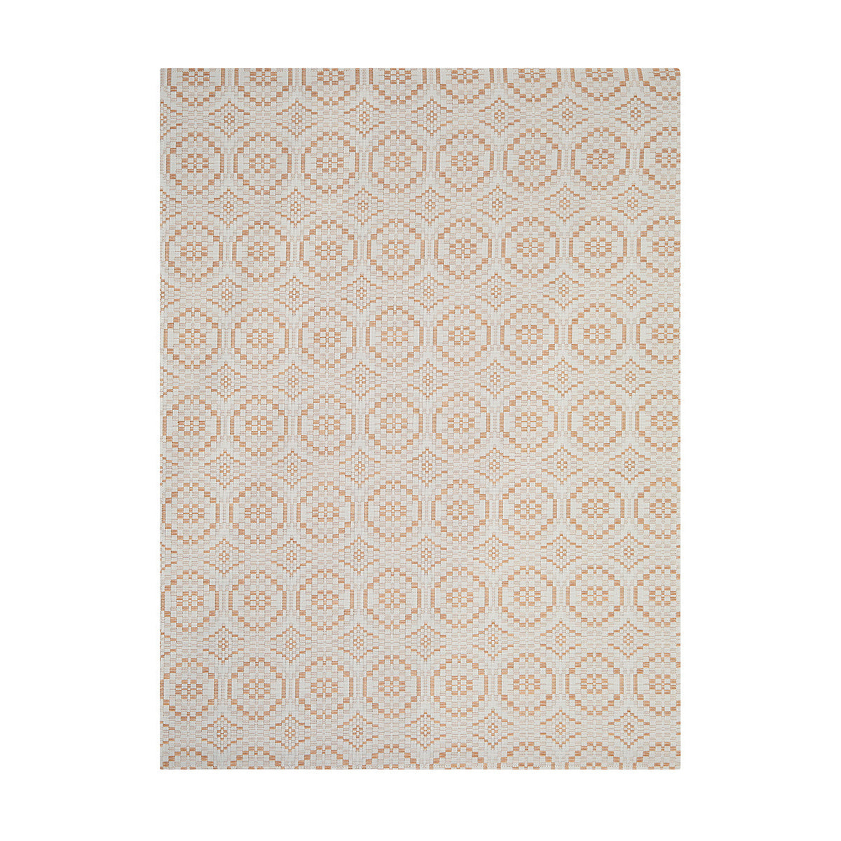 Overshot / Butterscotch woven floor mat by Chilewich, studio view