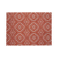 Chilewich Overshot in Paprika, rectangle on a white background