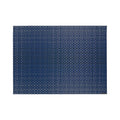 Chilewich Parade in Ocean, rectangle on a white background