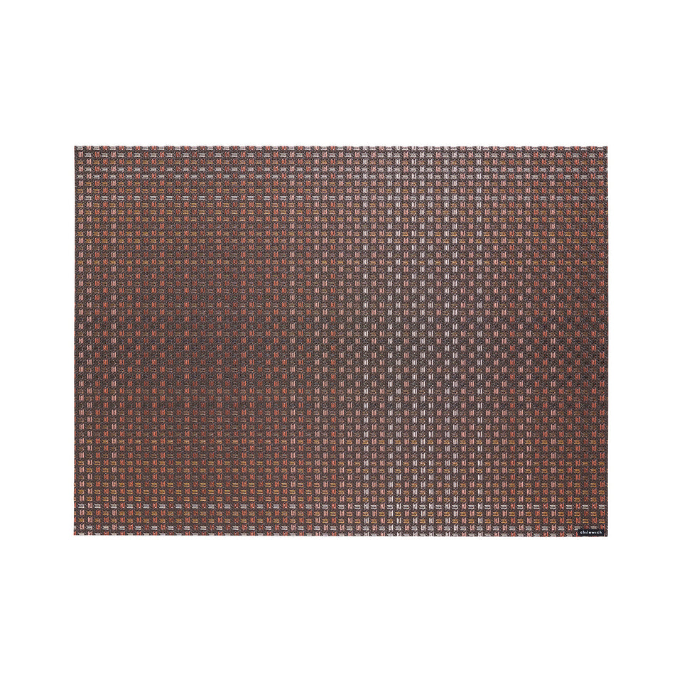 Chilewich Parade in Raisin, rectangle on a white background