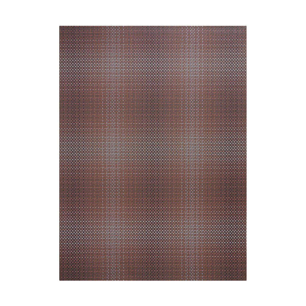 Parade / Raisin woven floor mat by Chilewich, studio view
