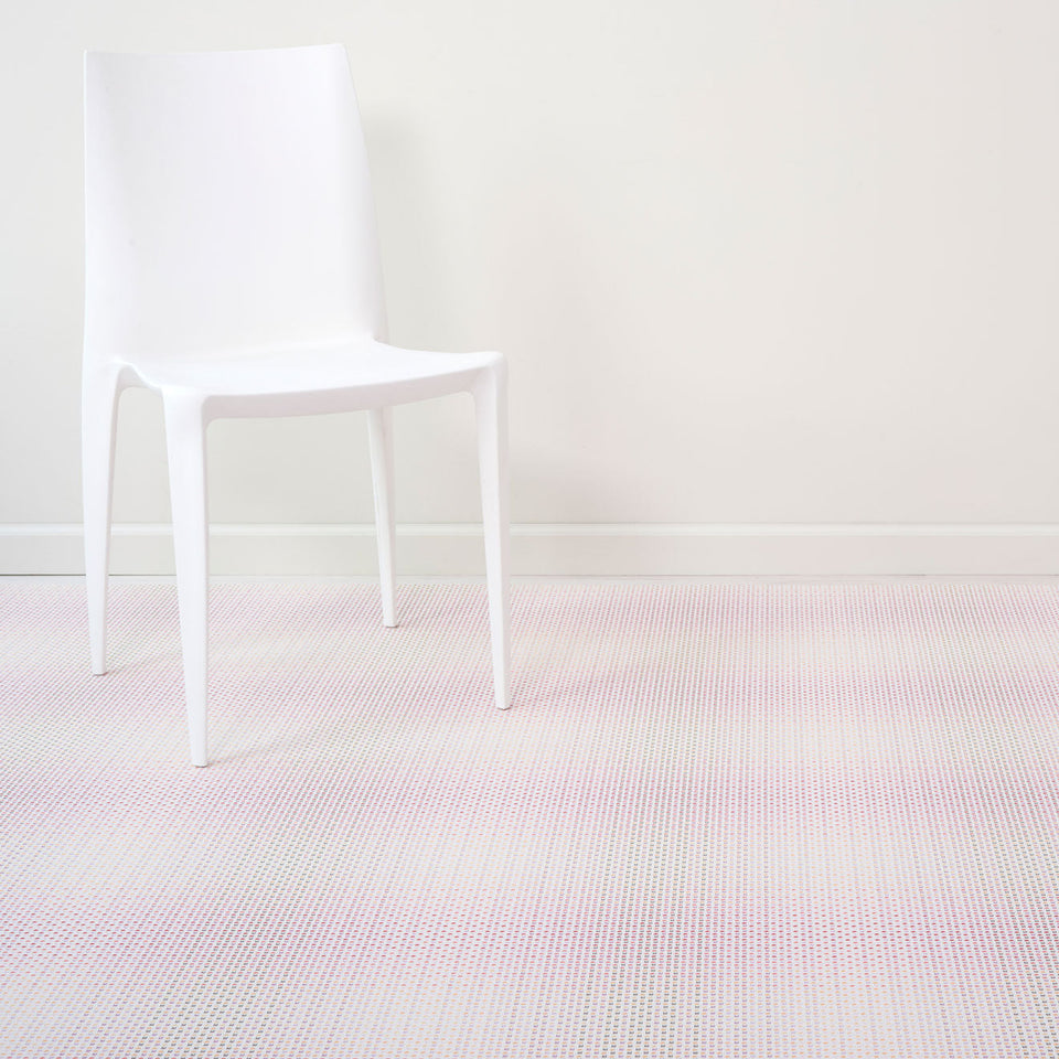 Parade / Sorbet woven floor mat by Chilewich, interior setting