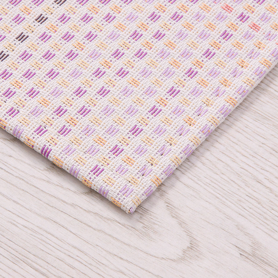 Parade / Sorbet woven floor mat by Chilewich, interior setting