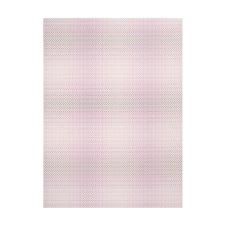 Parade / Sorbet woven floor mat by Chilewich, studio view