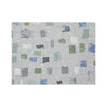 Chilewich Pietra rectangle placemat in Deep Sea, viewed from above on a white background
