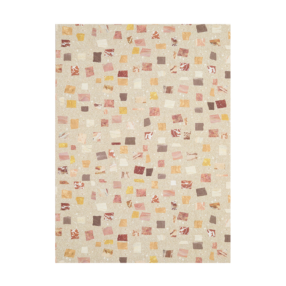 Pietra / Desert woven floor mat by Chilewich, studio view