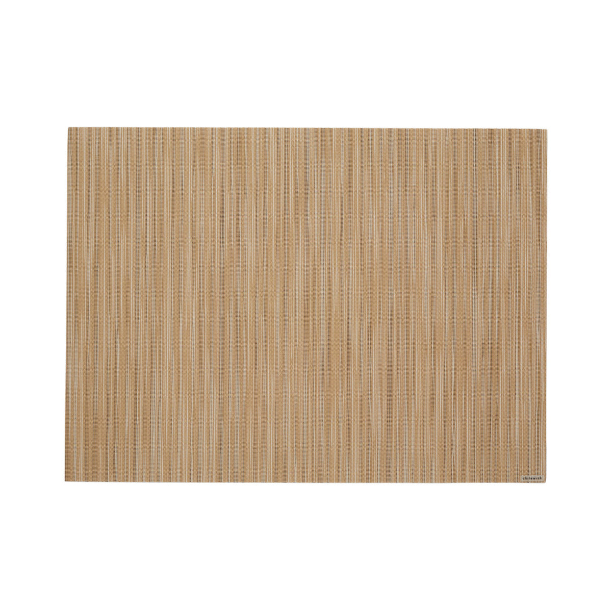 Chilewich Rib Weave in Butterscotch, rectangle on a white background