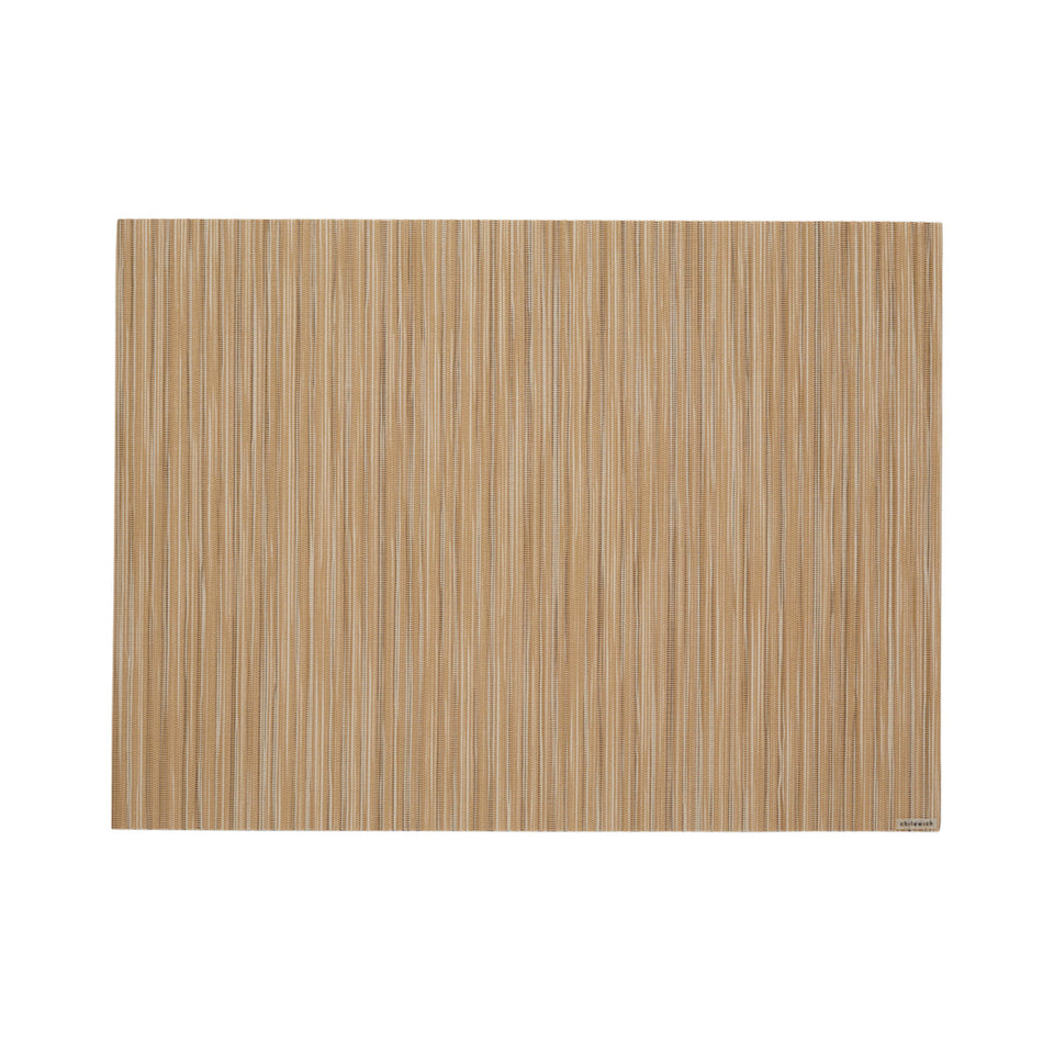 Chilewich Rib Weave in Butterscotch, rectangle on a white background
