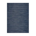 Rib Weave / Indigo woven floor mat by Chilewich, studio view