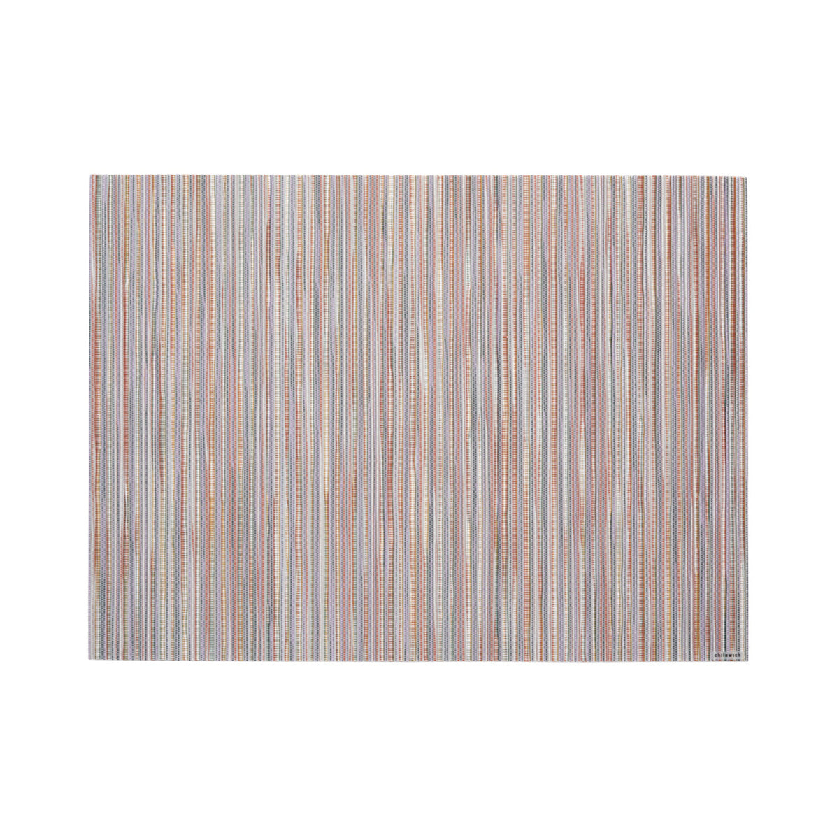 Chilewich Rib Weave in Spice, rectangle on a white background
