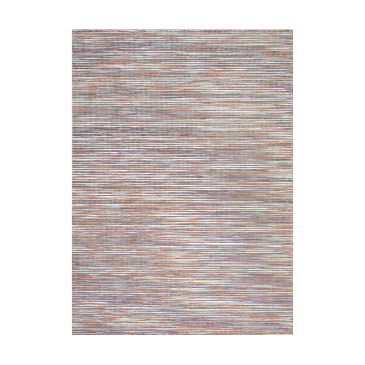 Rib Weave / Spice woven floor mat by Chilewich, studio view