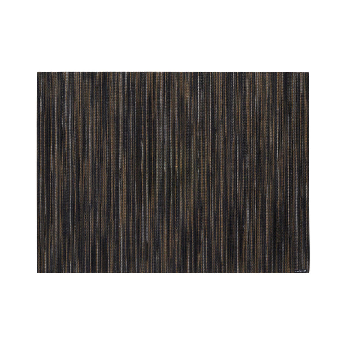Chilewich Rib Weave in Tiger Eye, rectangle on a white background