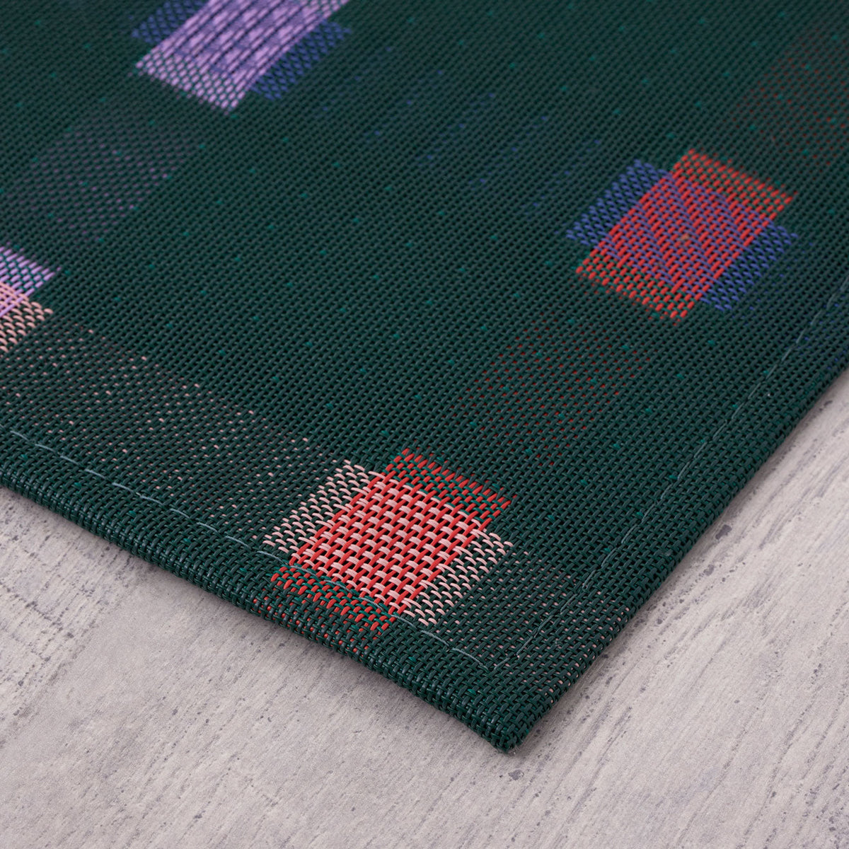 Sampler / Fir woven floor mat by Chilewich, interior setting