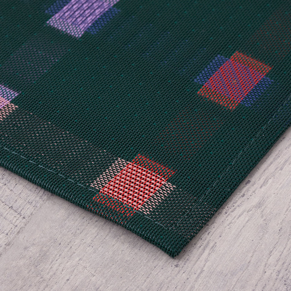 Sampler / Fir woven floor mat by Chilewich, interior setting