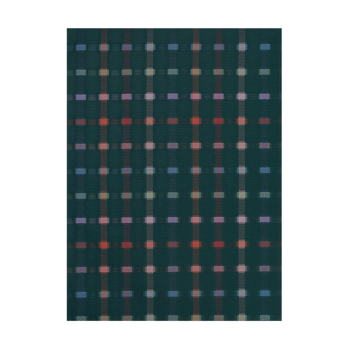 Sampler / Fir woven floor mat by Chilewich, studio view