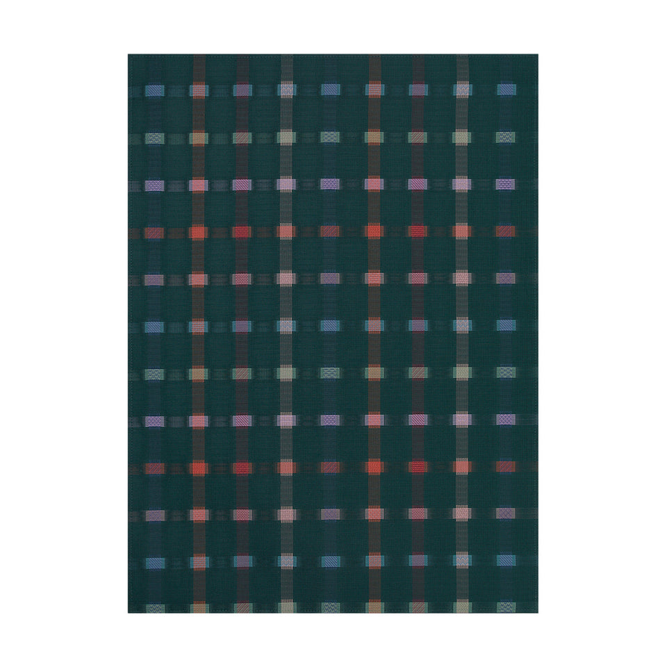Sampler / Fir woven floor mat by Chilewich, studio view