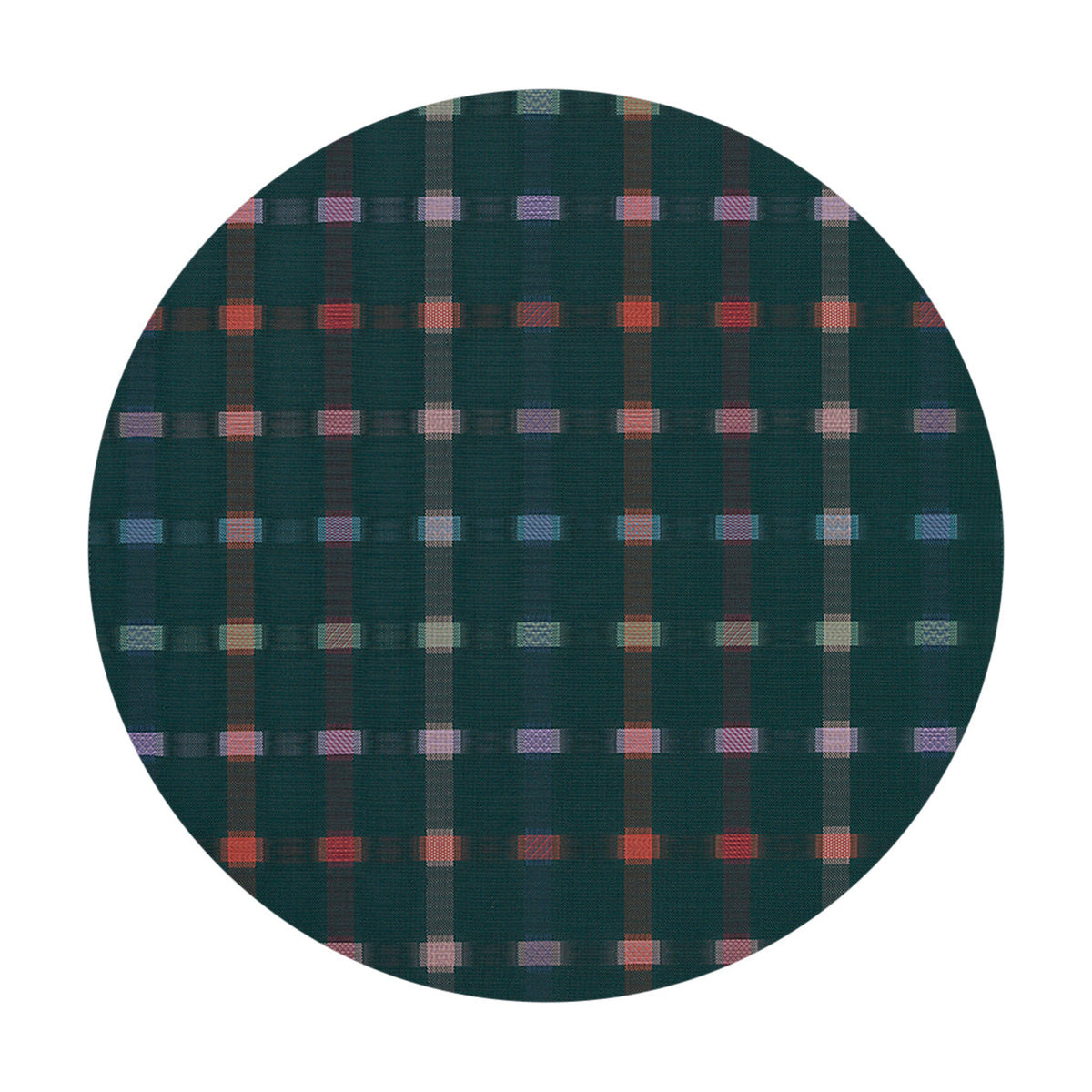 Sampler / Fir woven floor mat by Chilewich, studio view