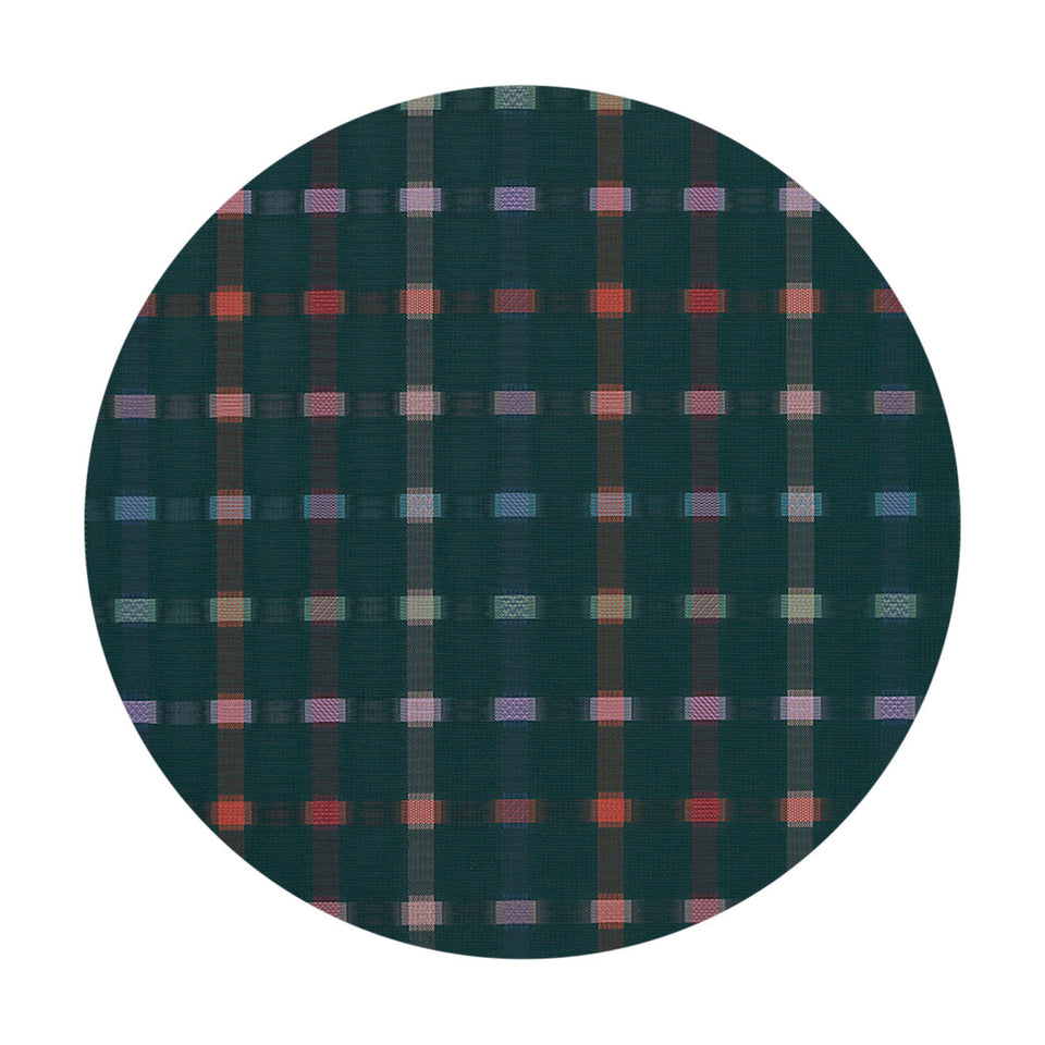 Sampler / Fir woven floor mat by Chilewich, studio view