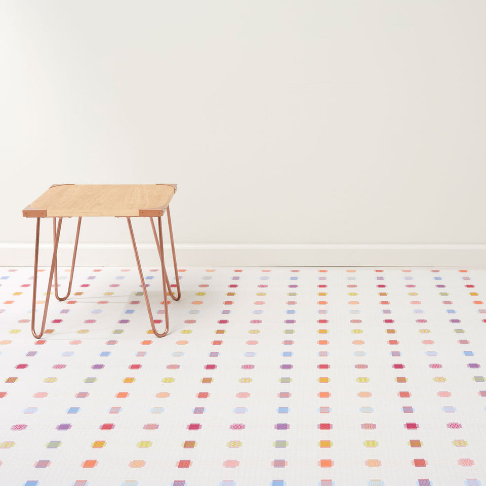Sampler / Multi woven floor mat by Chilewich, interior setting