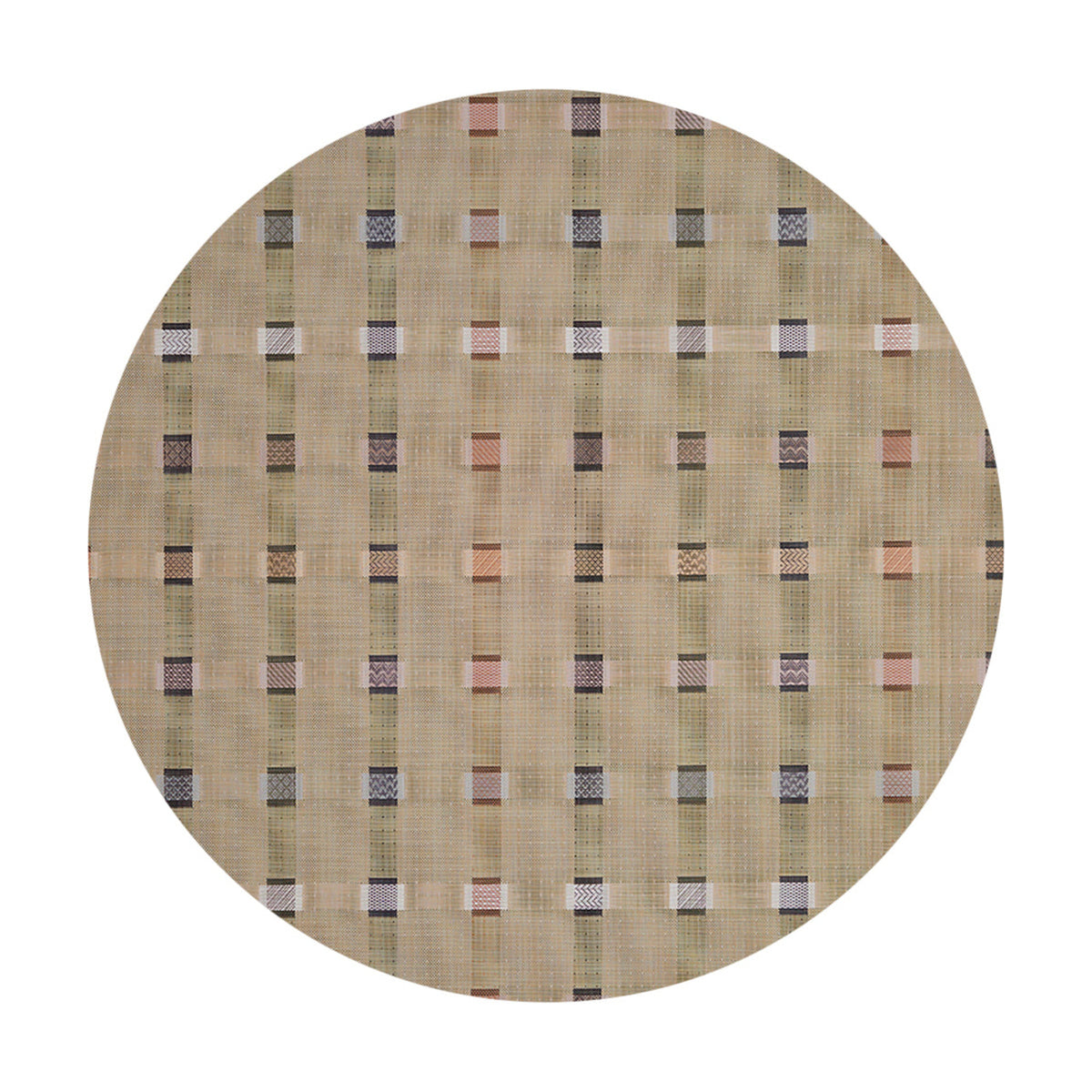 Sampler / Wheat woven floor mat by Chilewich, studio view