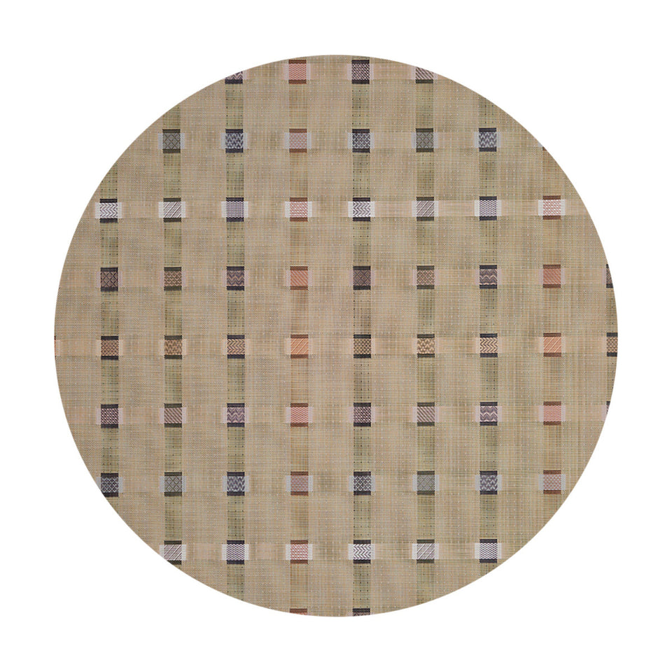 Sampler / Wheat woven floor mat by Chilewich, studio view
