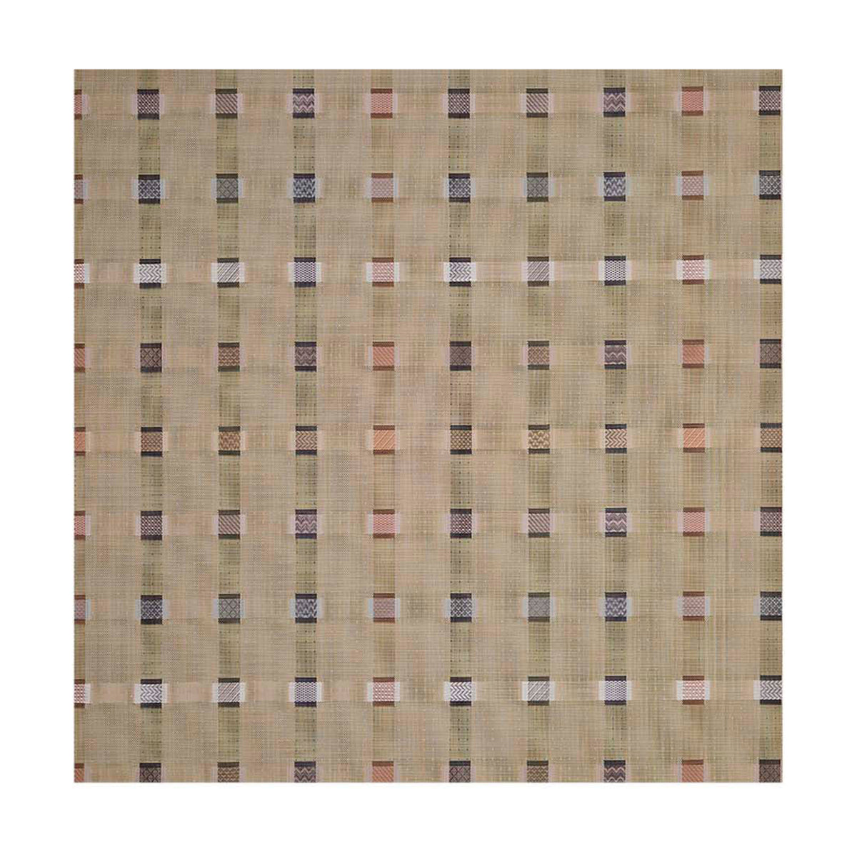 Sampler / Wheat woven floor mat by Chilewich, studio view