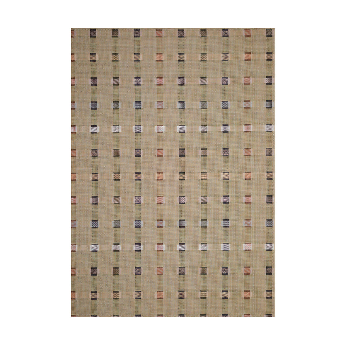 Sampler / Wheat woven floor mat by Chilewich, studio view