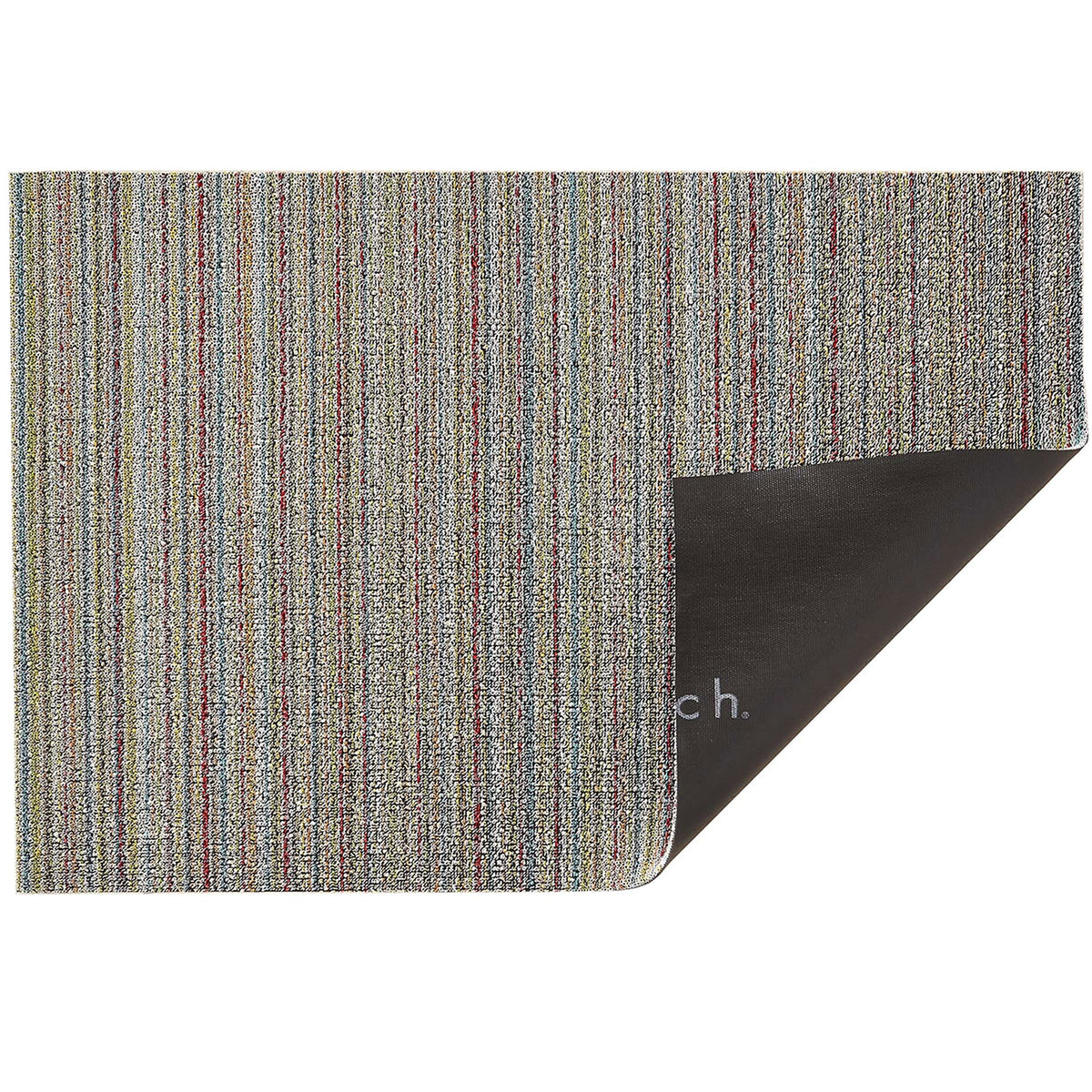 Soft Multi Skinny Stripe Shag Mat by Chilewich