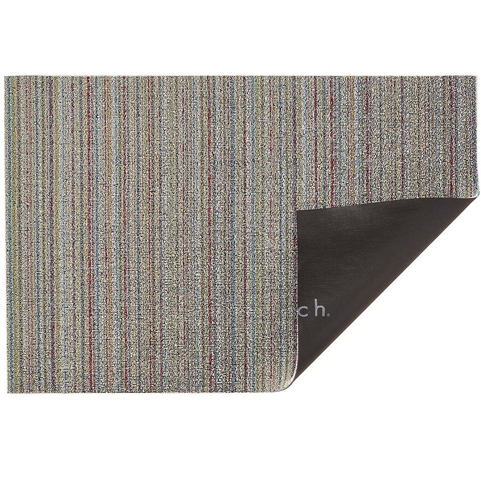 Soft Multi Skinny Stripe Shag Mat by Chilewich