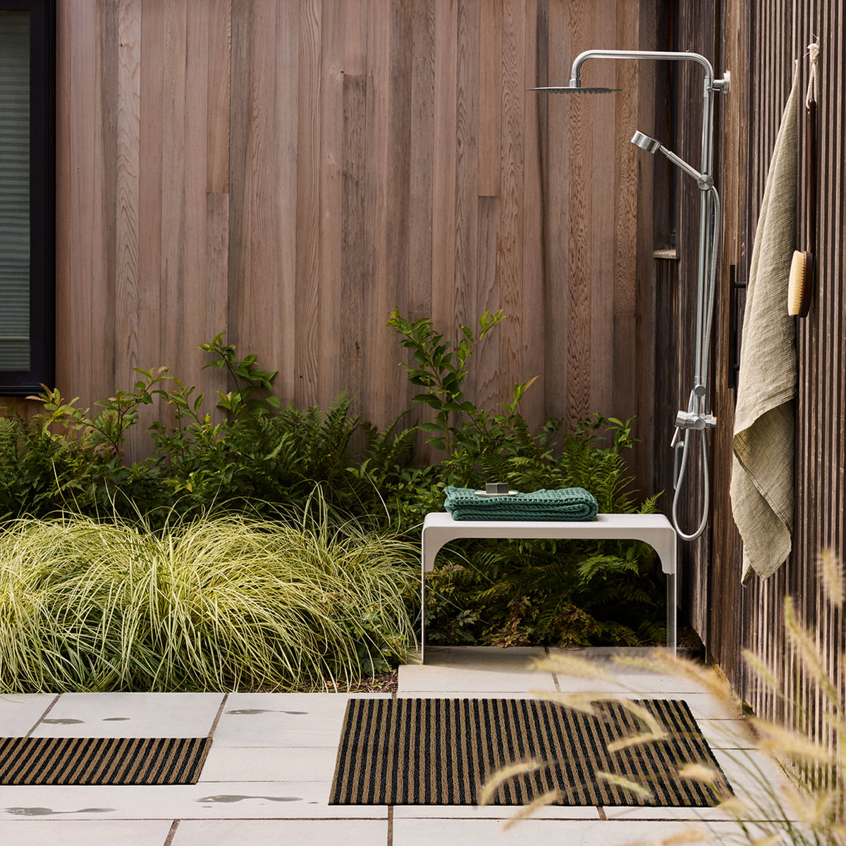 Coast Breton Stripe Shag Mat by Chilewich