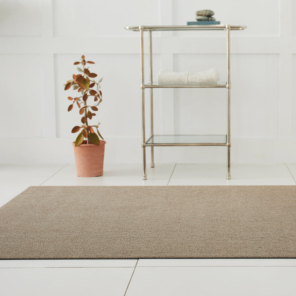 Flax Heathered Shag Mat by Chilewich