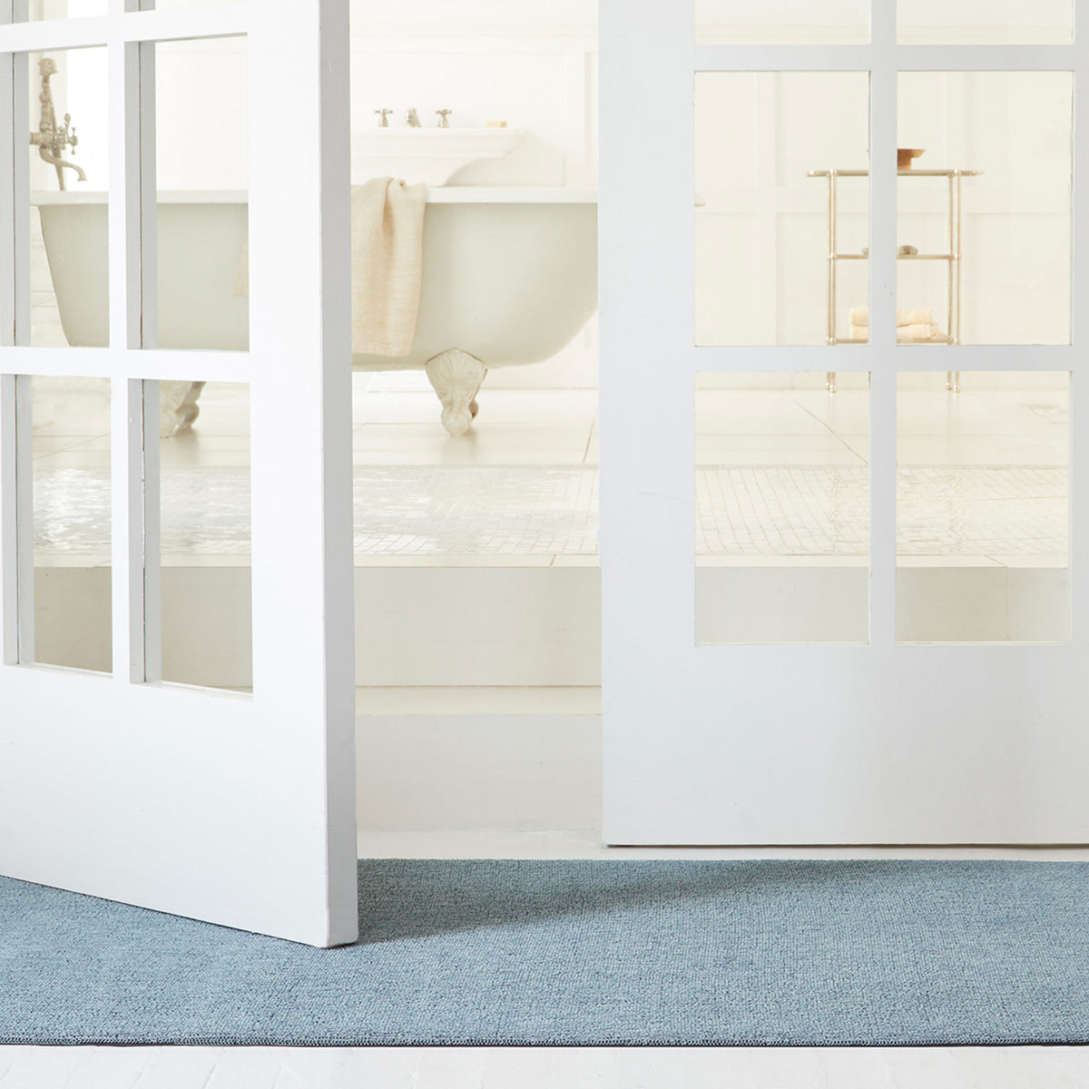 Sea Heathered Shag Mat by Chilewich