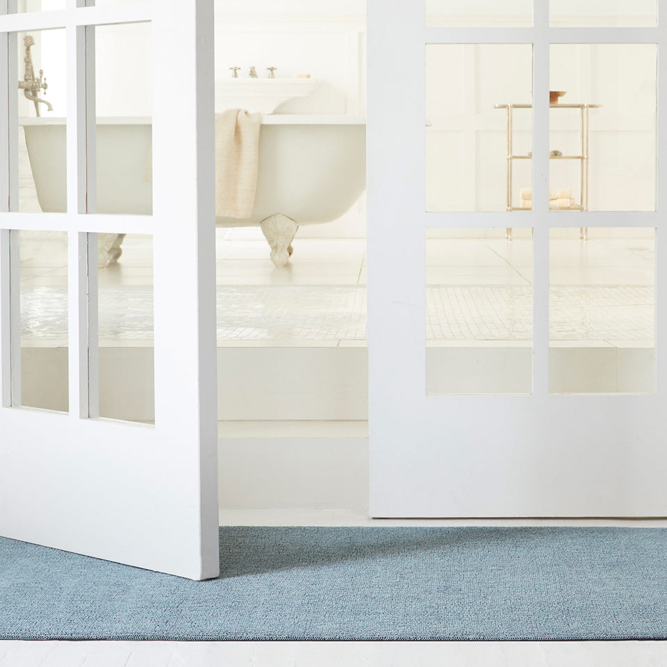 Sea Heathered Shag Mat by Chilewich