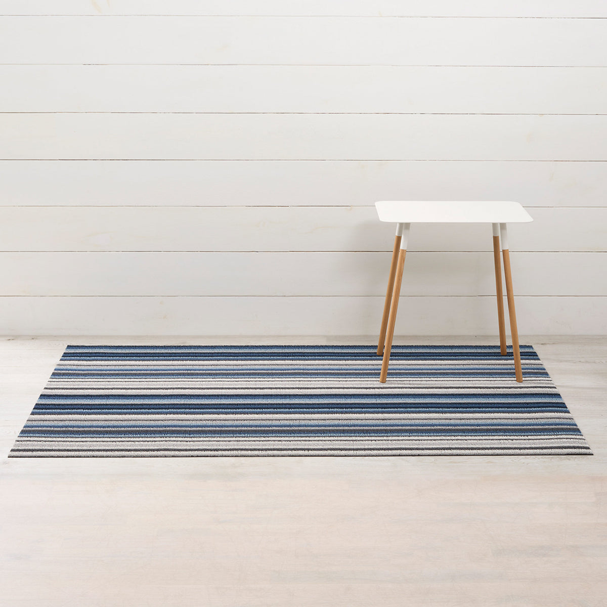 Deep Sea Horizon Stripe Shag Mat by Chilewich
