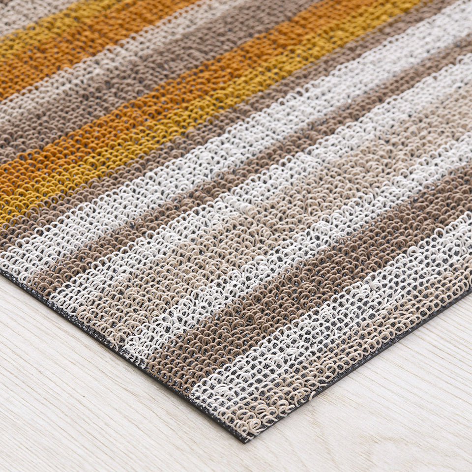 Desert Horizon Stripe Shag Mat by Chilewich