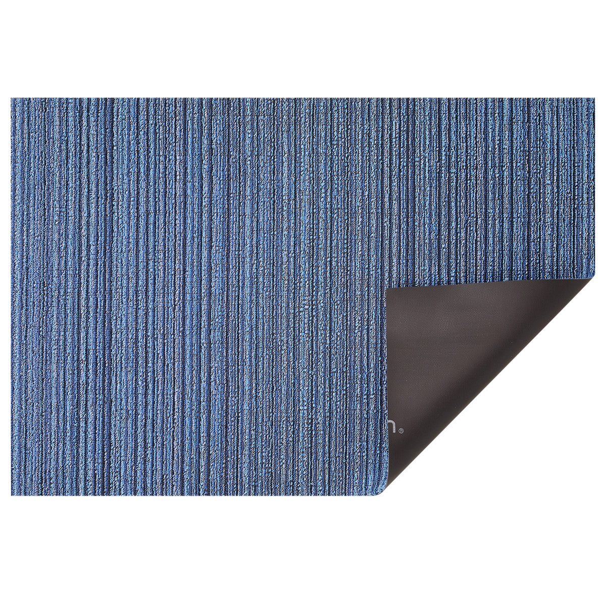 Ocean Skinny Stripe Shag Mat by Chilewich