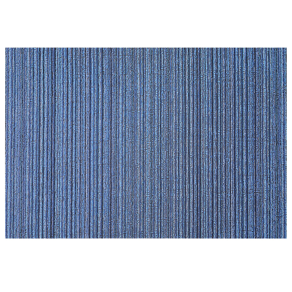 Ocean Skinny Stripe Shag Mat by Chilewich