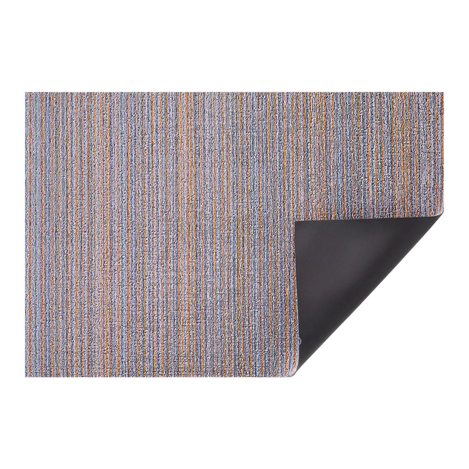 Periwinkle Skinny Stripe Shag Mat by Chilewich