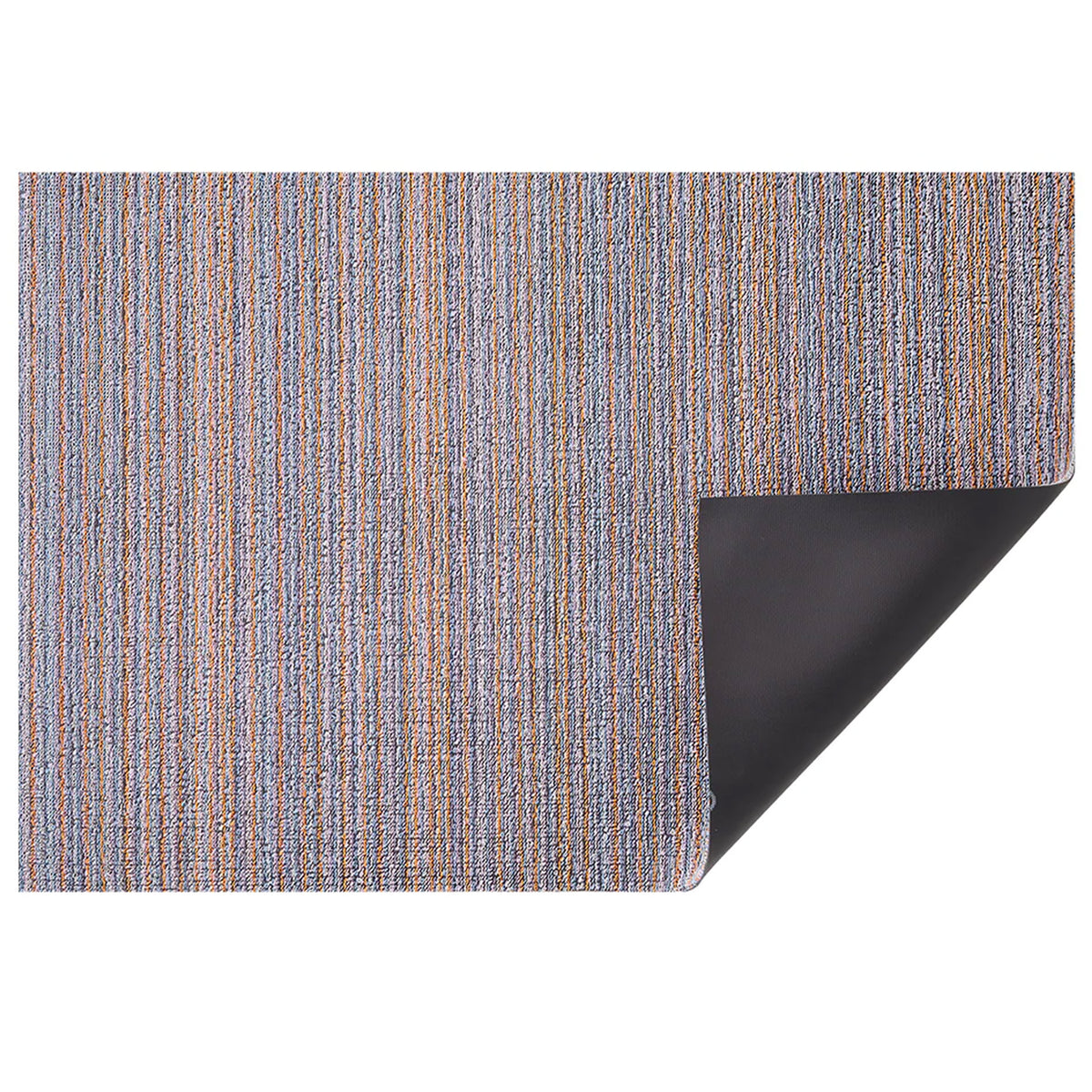 Periwinkle Skinny Stripe Shag Mat by Chilewich