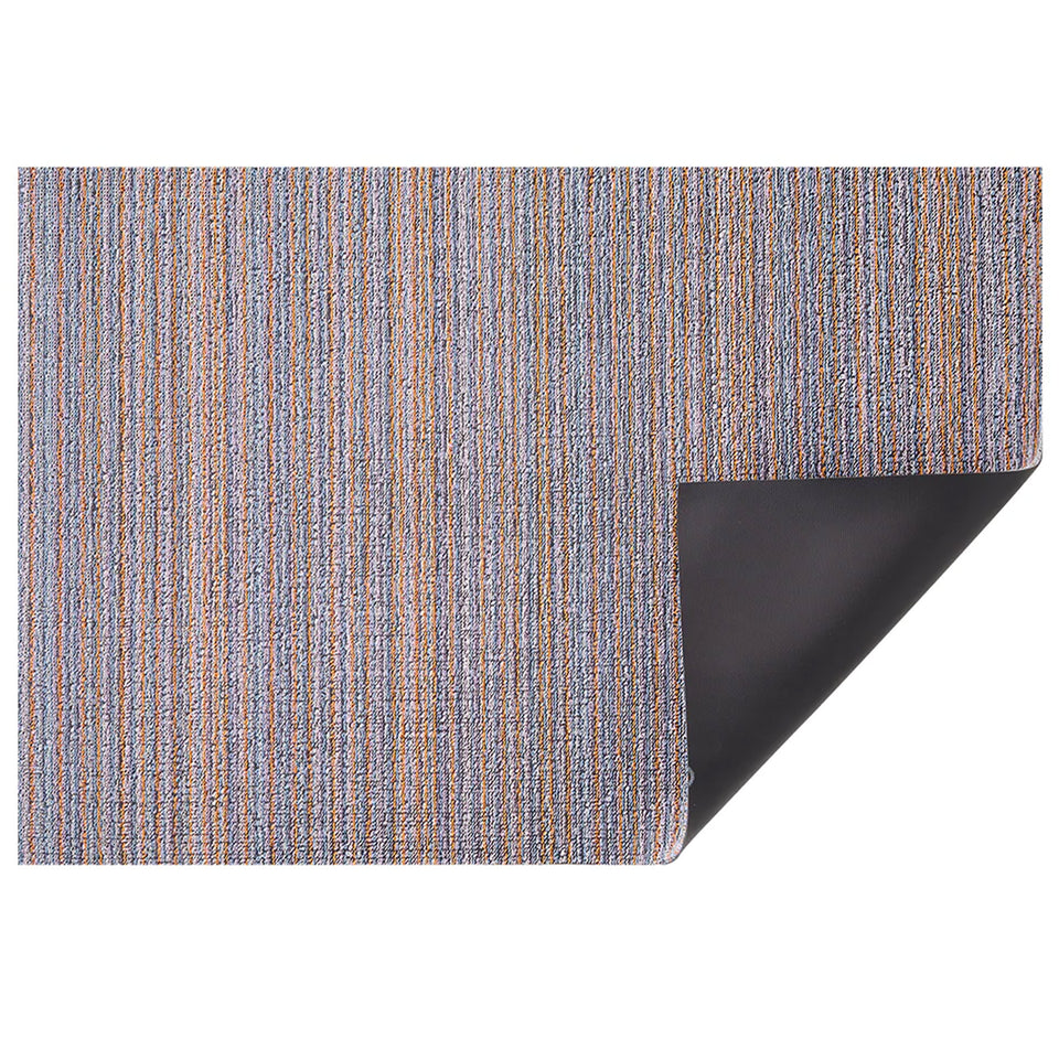 Periwinkle Skinny Stripe Shag Mat by Chilewich