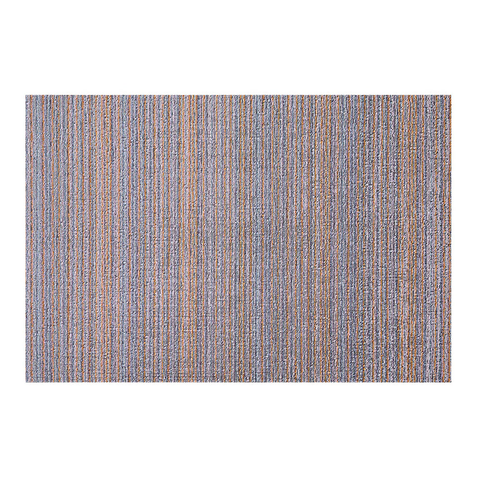 Periwinkle Skinny Stripe Shag Mat by Chilewich