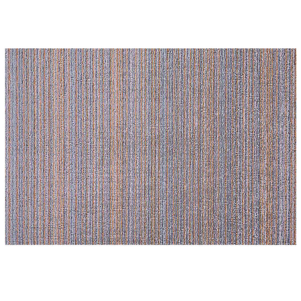 Periwinkle Skinny Stripe Shag Mat by Chilewich