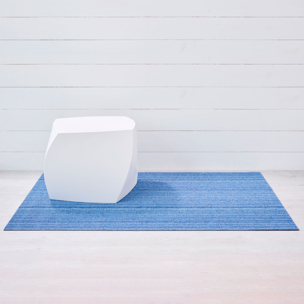 Ocean Skinny Stripe Shag Mat by Chilewich — Big Mat 36"x60"