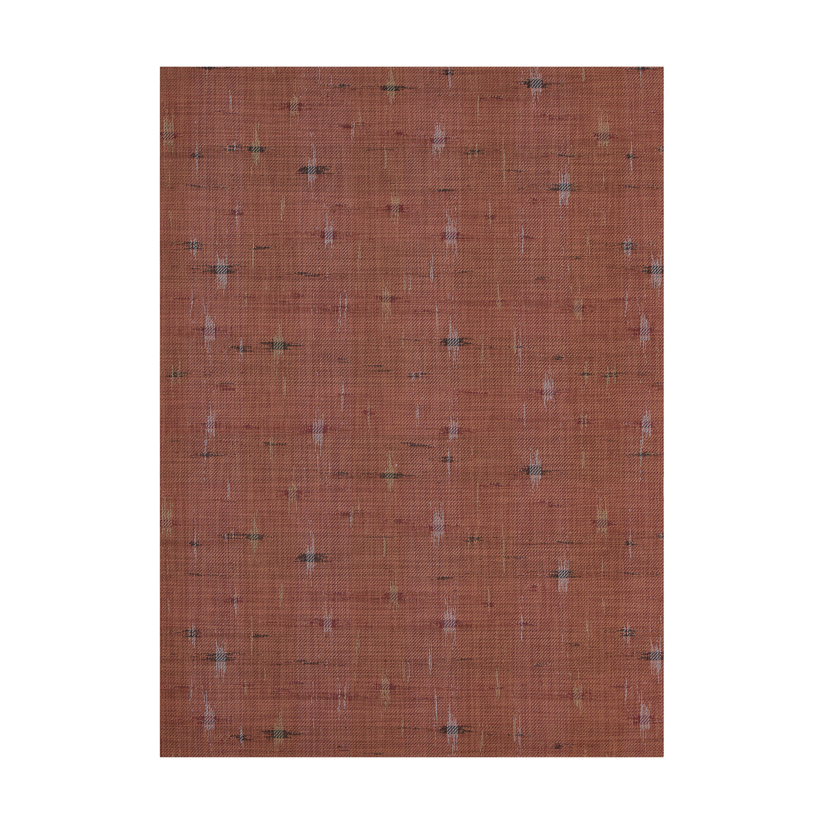 Spark / Cider woven floor mat by Chilewich, studio view