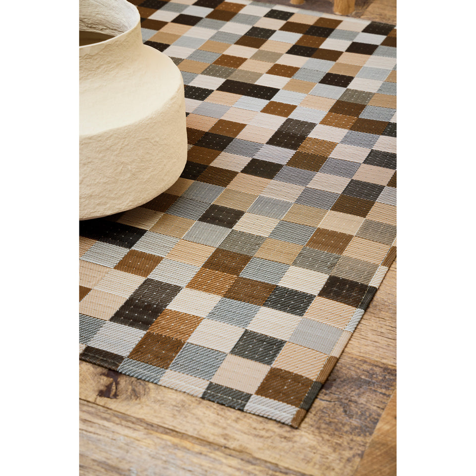 Tint / Mink woven floor mat by Chilewich, interior setting