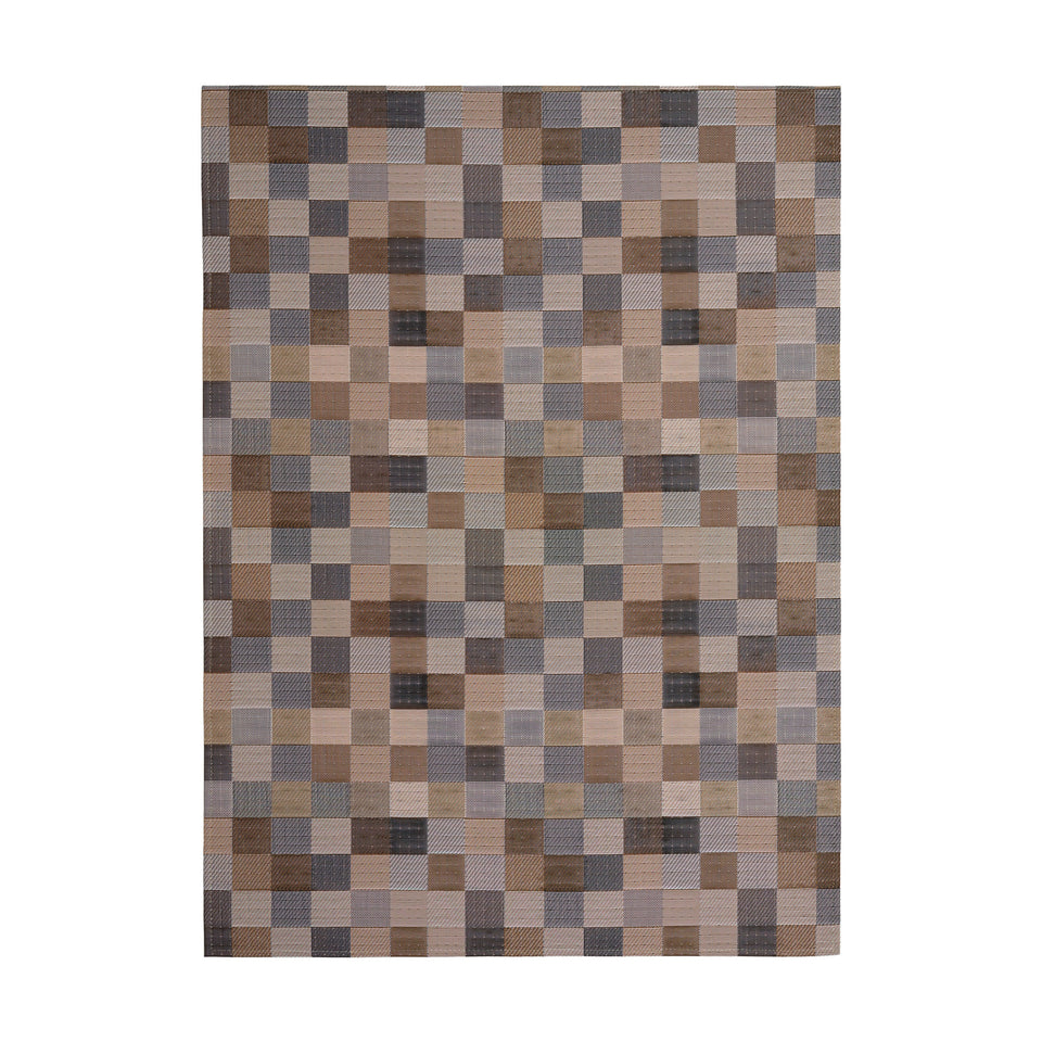 Tint / Mink woven floor mat by Chilewich, studio view