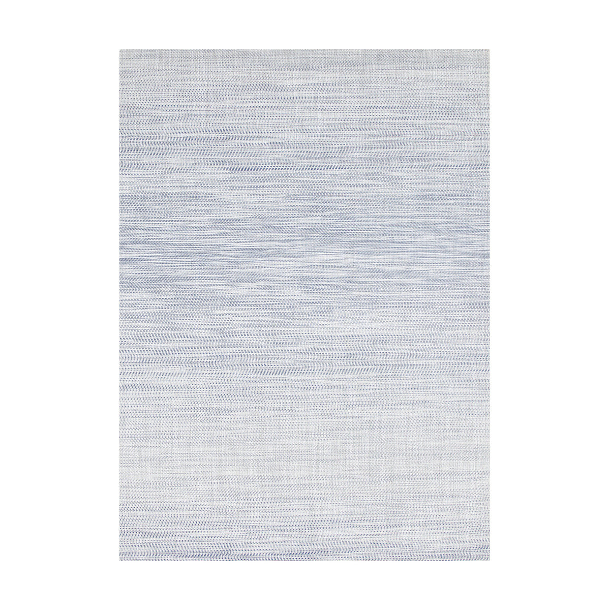 Wave / Blue woven floor mat by Chilewich, studio view