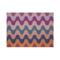 Chilewich Wiggle rectangle placemat in Heatwave, viewed from above on a white background