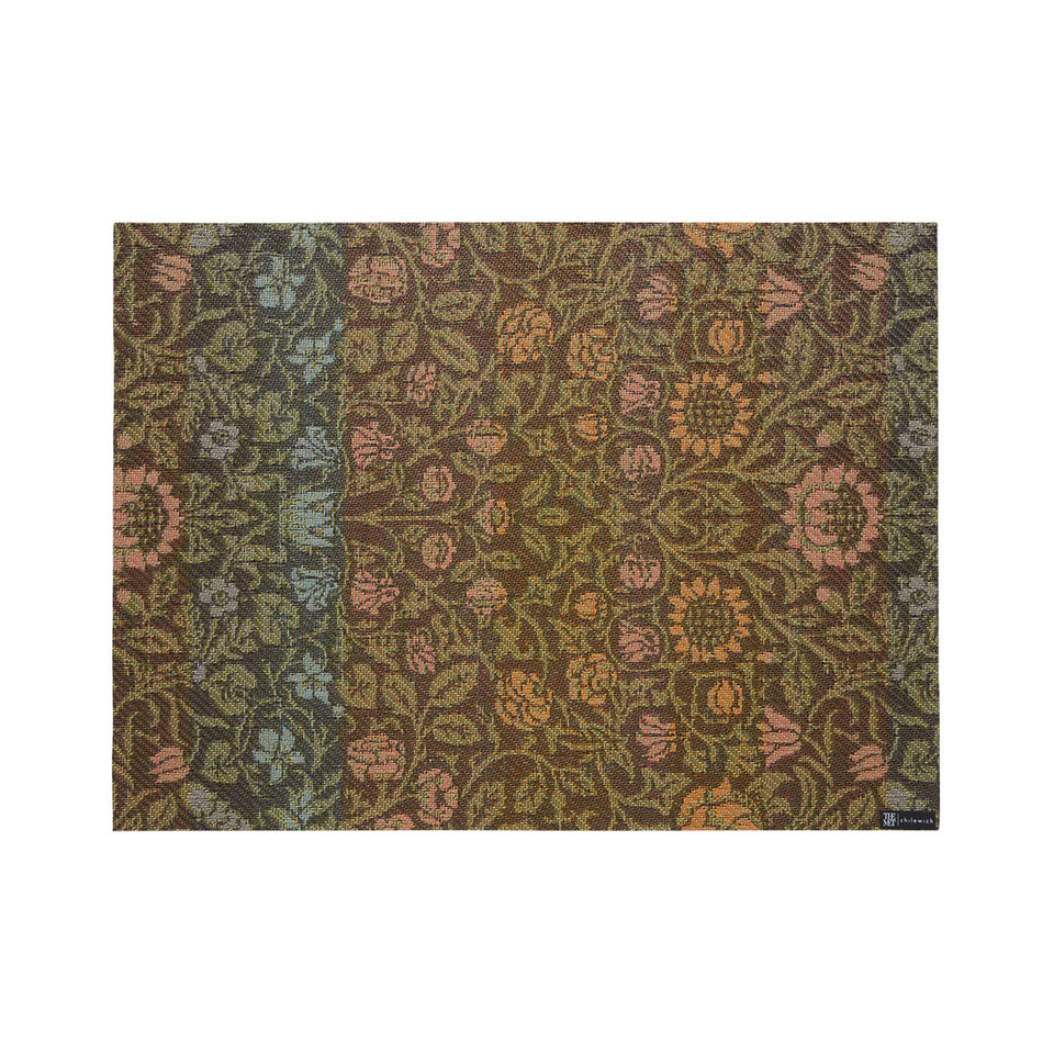 Chilewich William Morris in Dark Multi, rectangle on a white background