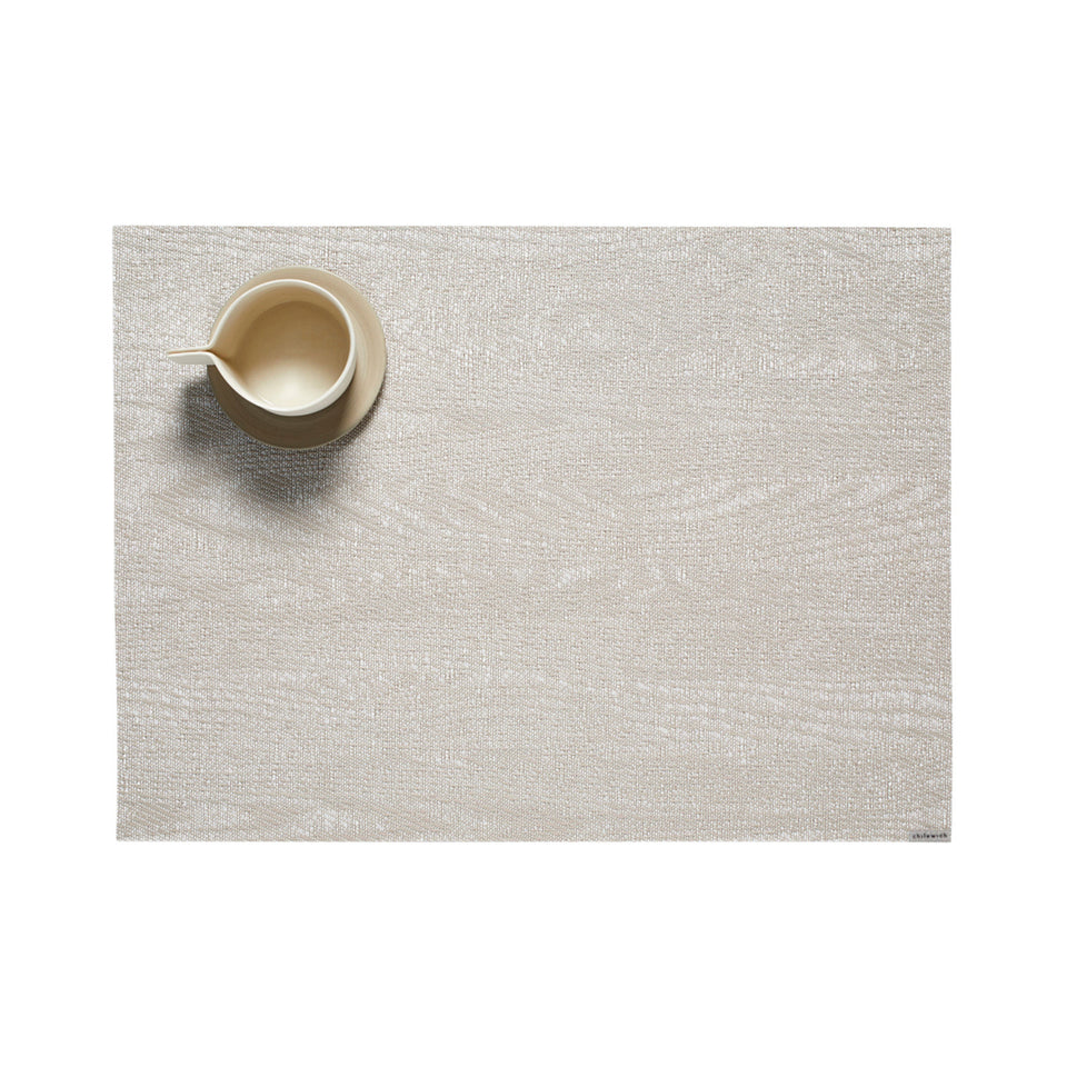 Chilewich Woodgrain in Birch, rectangle on a white background